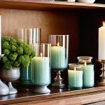 캔들 보관 방법 - **Prompt:** A serene and aesthetically pleasing display of a meticulously organized candle collectio...