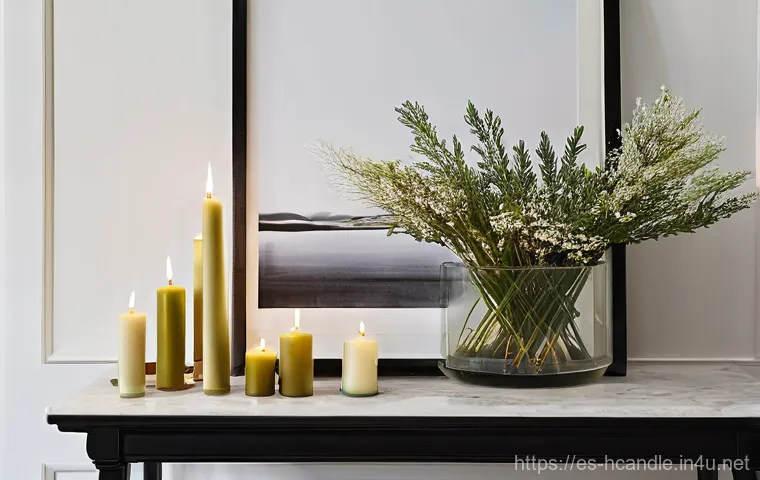 캔들 보관 방법 - **Prompt:** A close-up, intimate shot of a person's hands engaging in the mindful ritual of caring f...