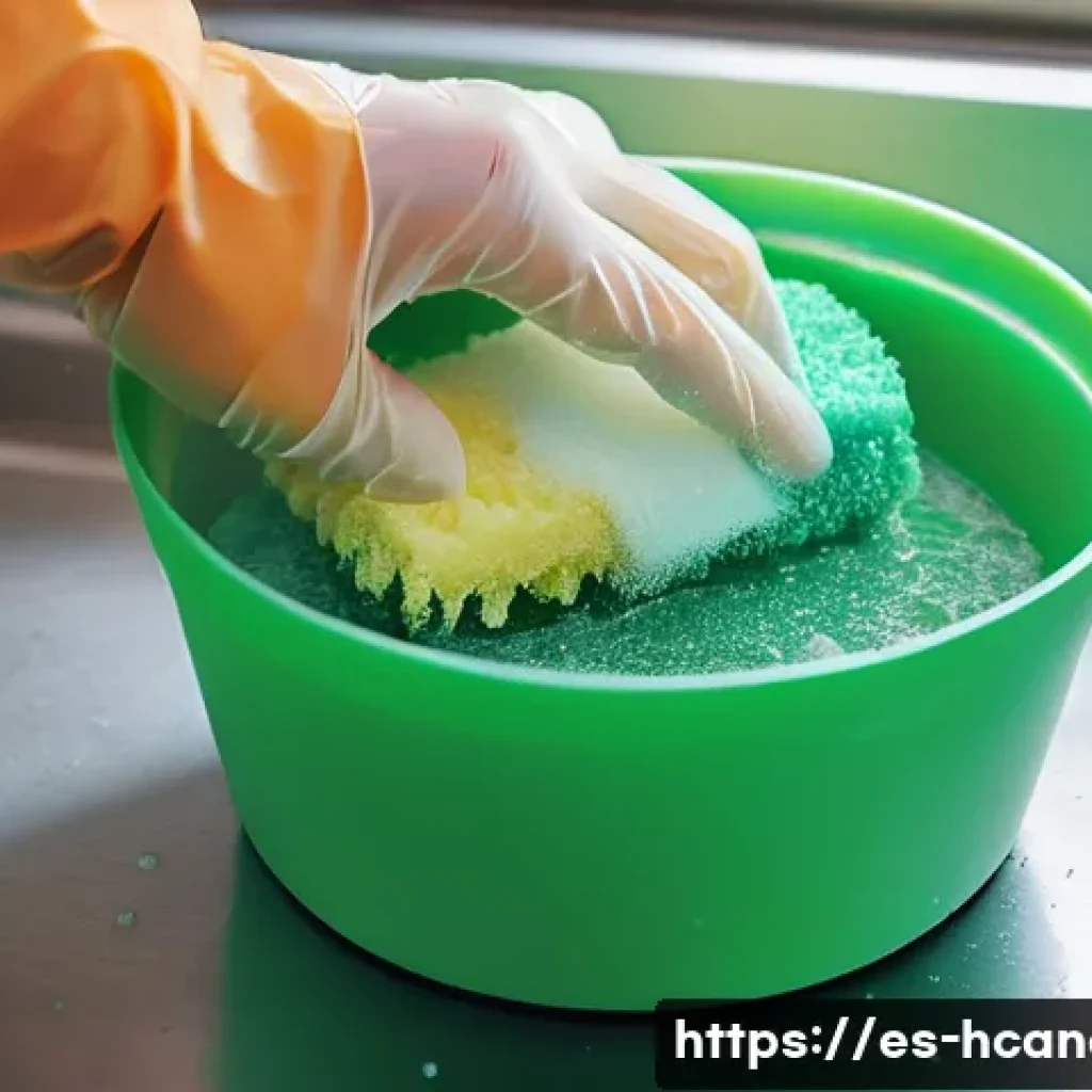 캔들 용기 소독 방법 - **Prompt: The Art of Cleaning a Candle Jar**
    "A close-up, high-angle shot of a pair of clean han...